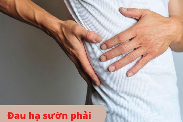 Đau hạ sườn phải là dấu hiệu khi gan bị nhiễm độc.